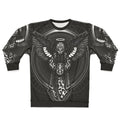 Anunnaki-inspired sweatshirt with ancient Sumerian symbols