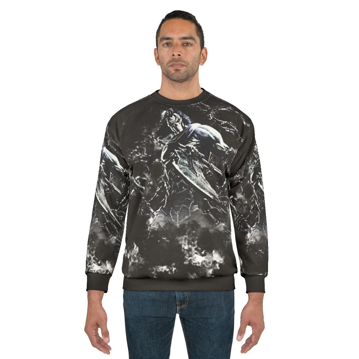 Apocalypse Sweatshirt featuring dark souls inspired post-apocalyptic gothic style design