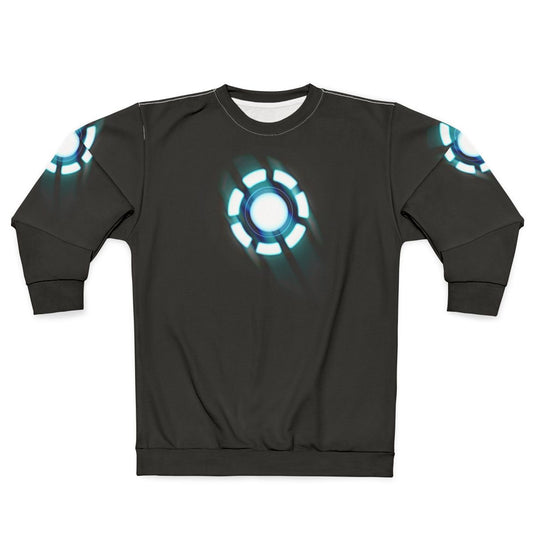 Glow-in-the-Dark Arc Reactor Superhero Sweatshirt