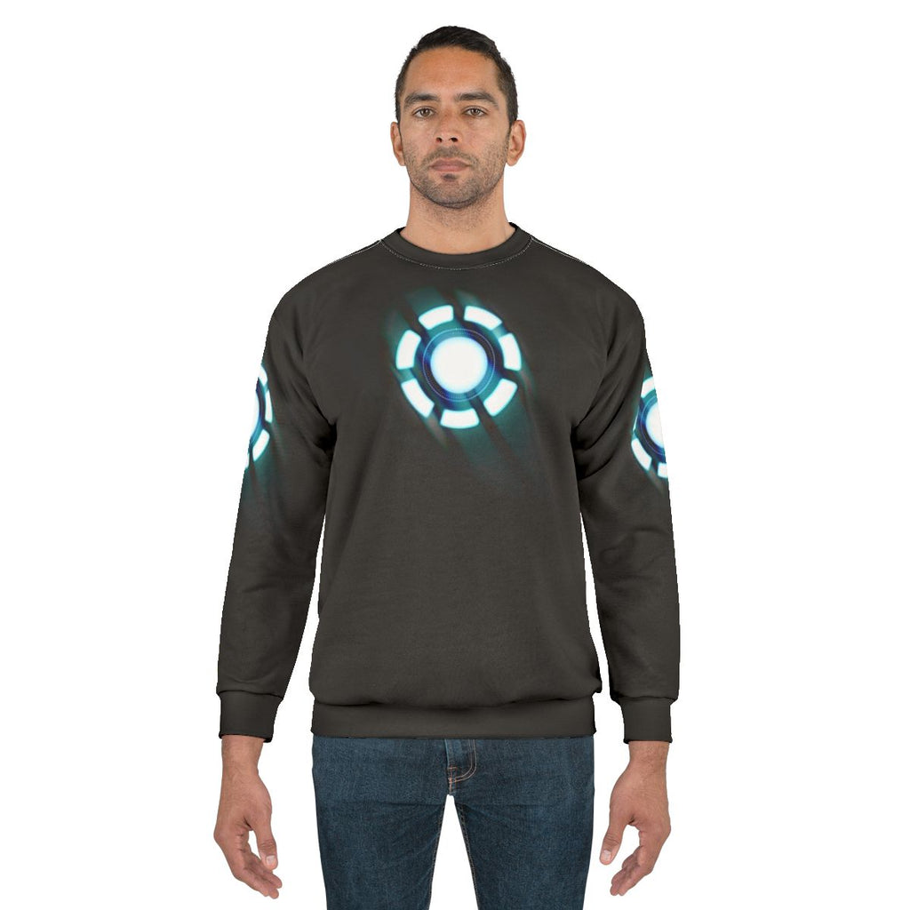 Glow-in-the-Dark Arc Reactor Superhero Sweatshirt