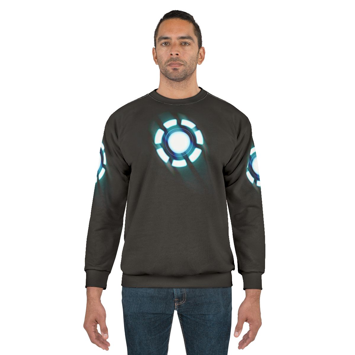 Glow-in-the-Dark Arc Reactor Superhero Sweatshirt