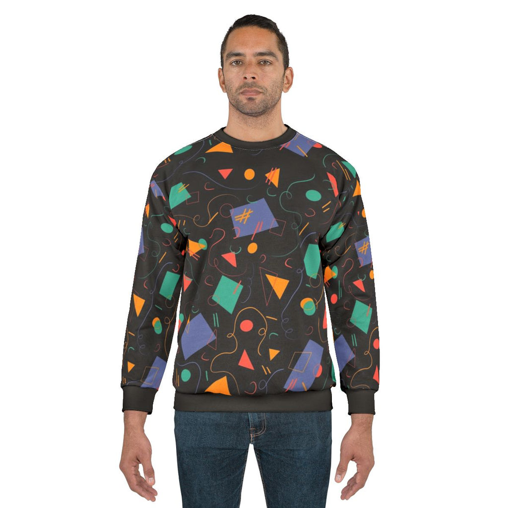 Retro arcade carpet pattern sweatshirt