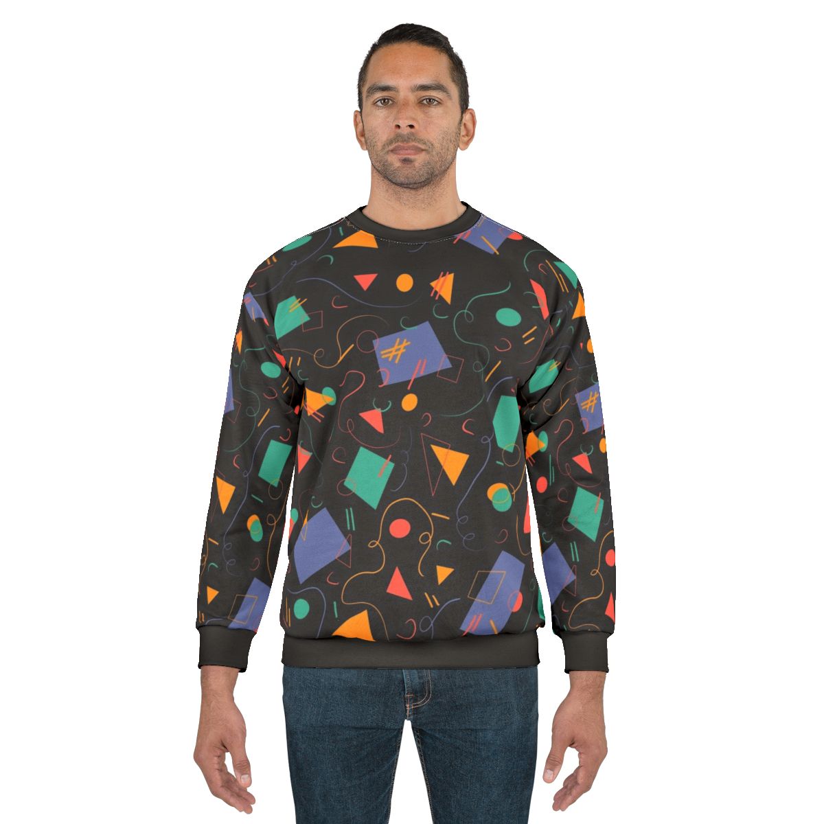 Retro arcade carpet pattern sweatshirt
