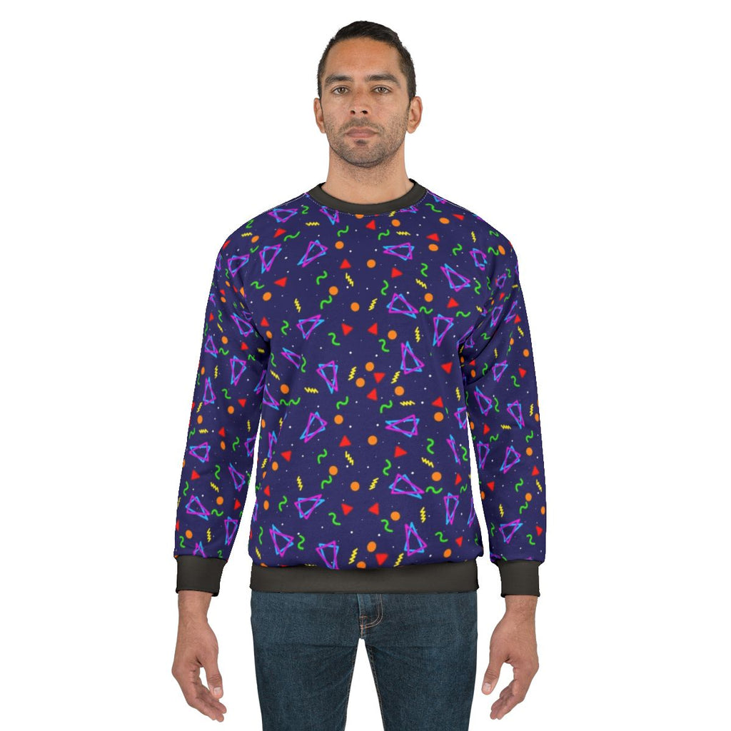 Retro arcade carpet pattern sweatshirt