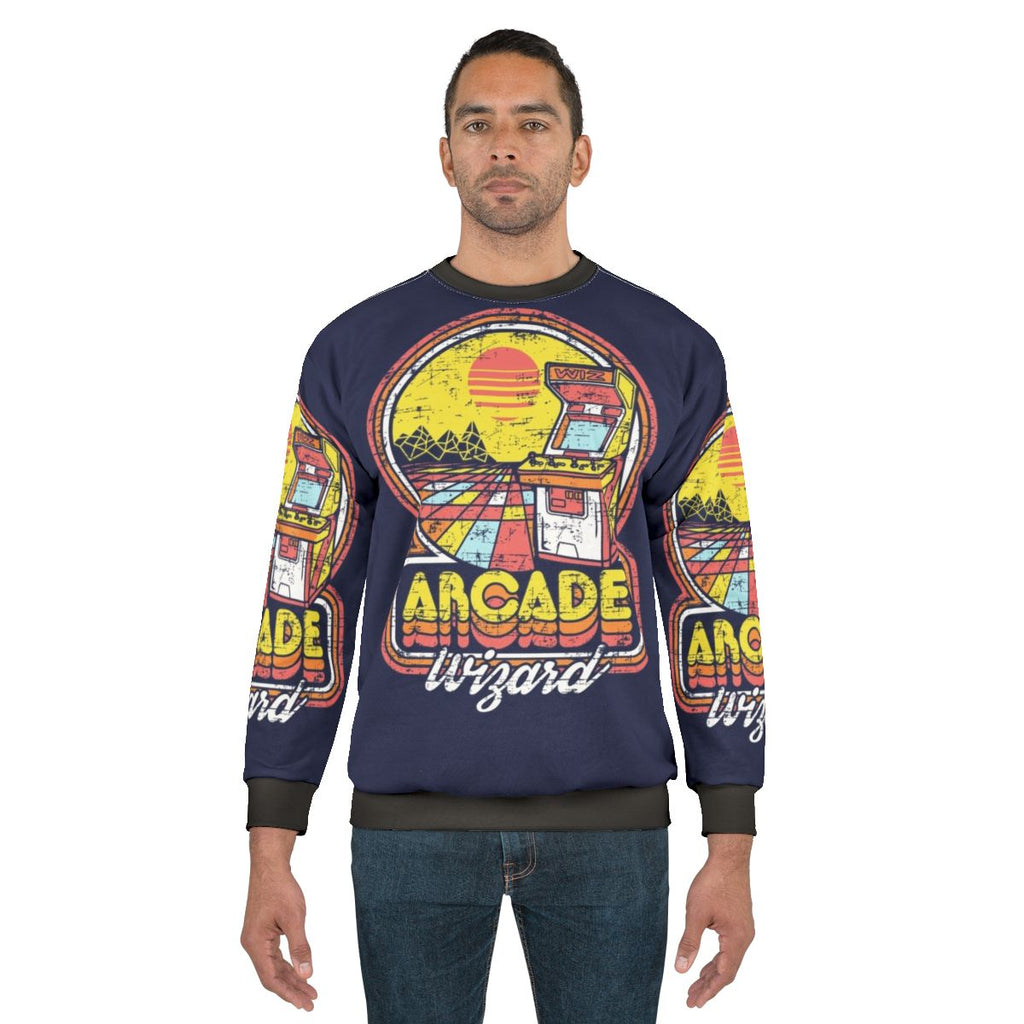Arcade Wizard Sweatshirt for Retro Gamers
