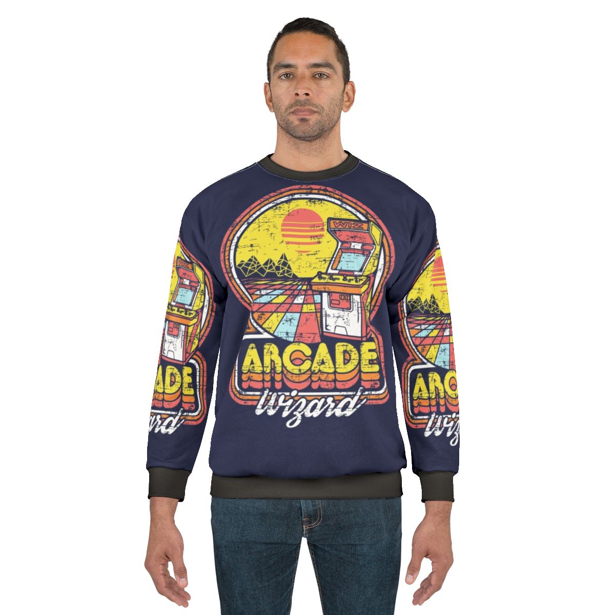 Arcade Wizard Sweatshirt for Retro Gamers