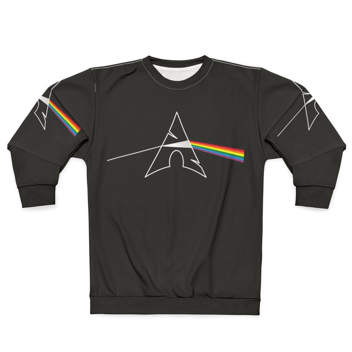 Arch Linux Prism Sweatshirt with Open Source Software Design