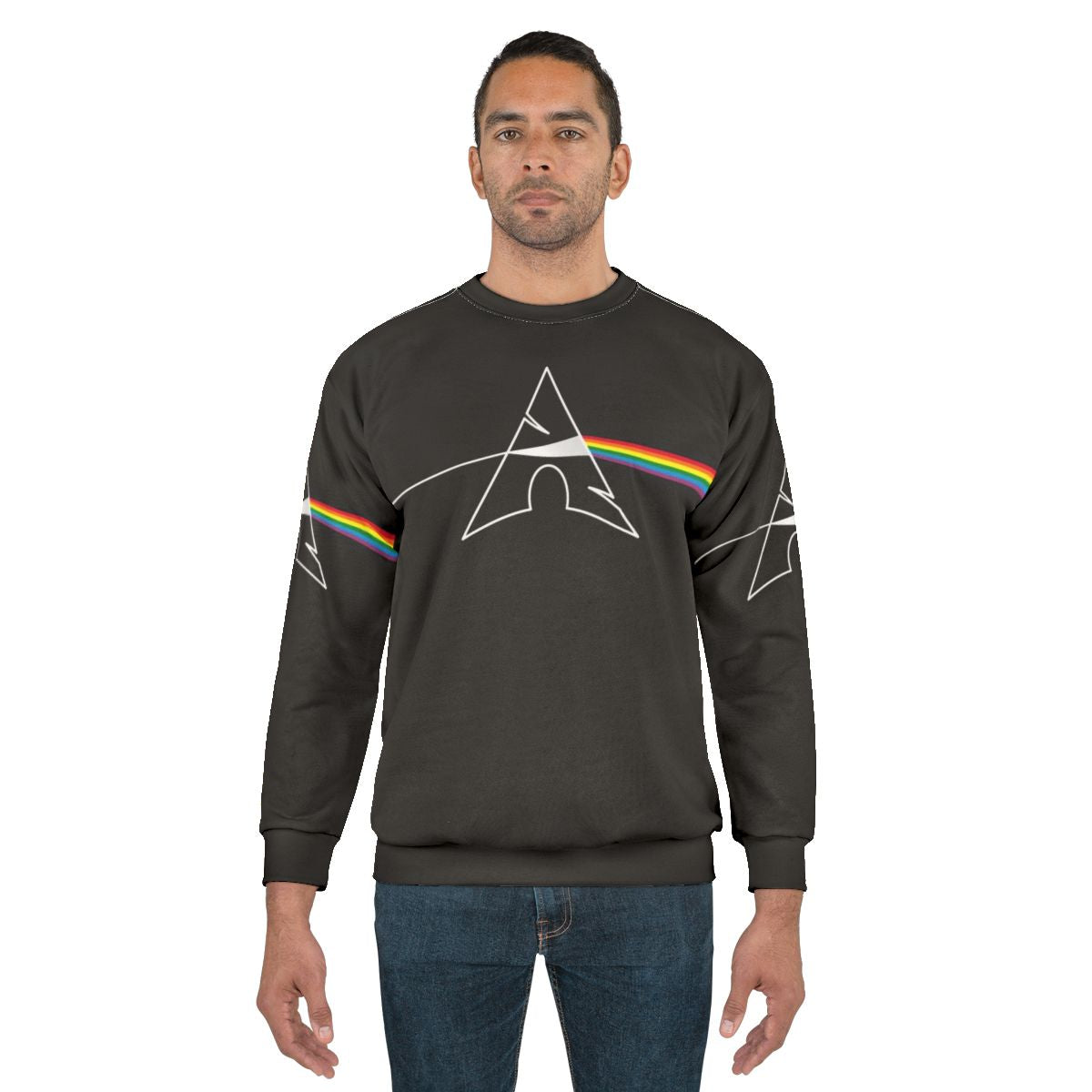 Arch Linux Prism Sweatshirt with Open Source Software Design