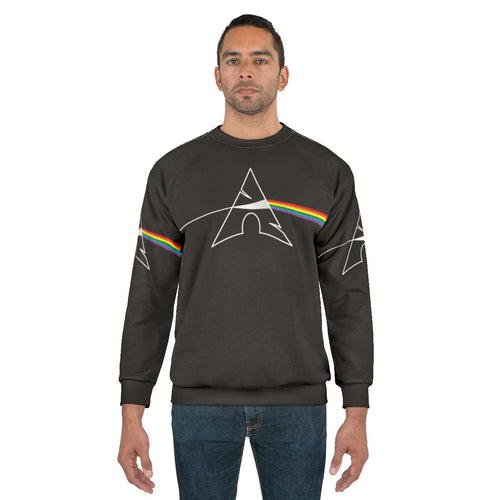 Arch Linux Prism Sweatshirt with Open Source Software Design