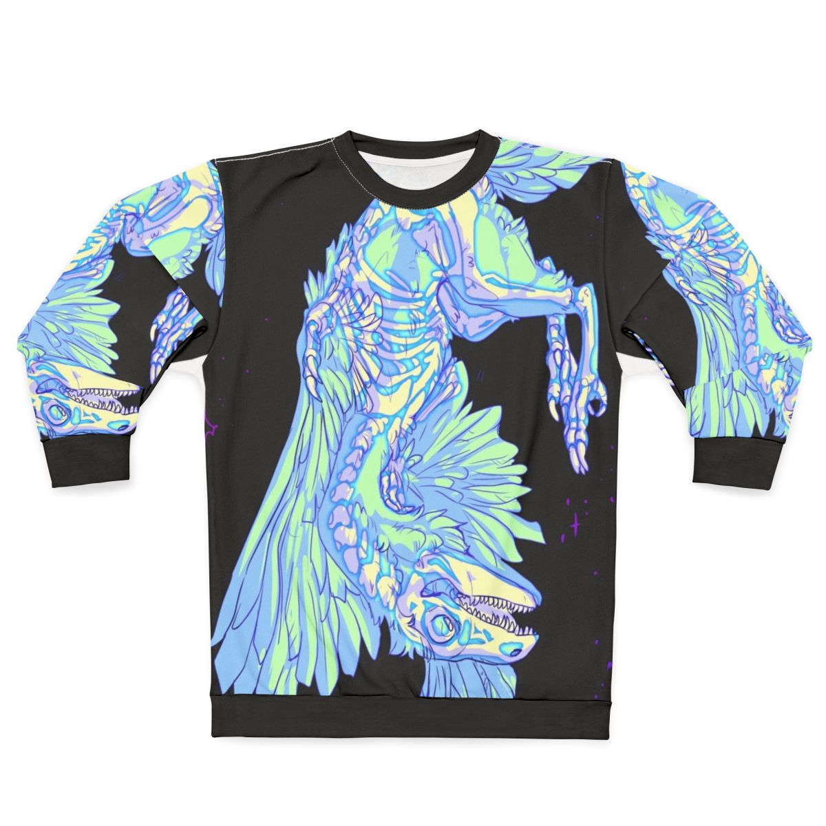 Glow-in-the-Dark Archaeopteryx Prehistoric Sweatshirt
