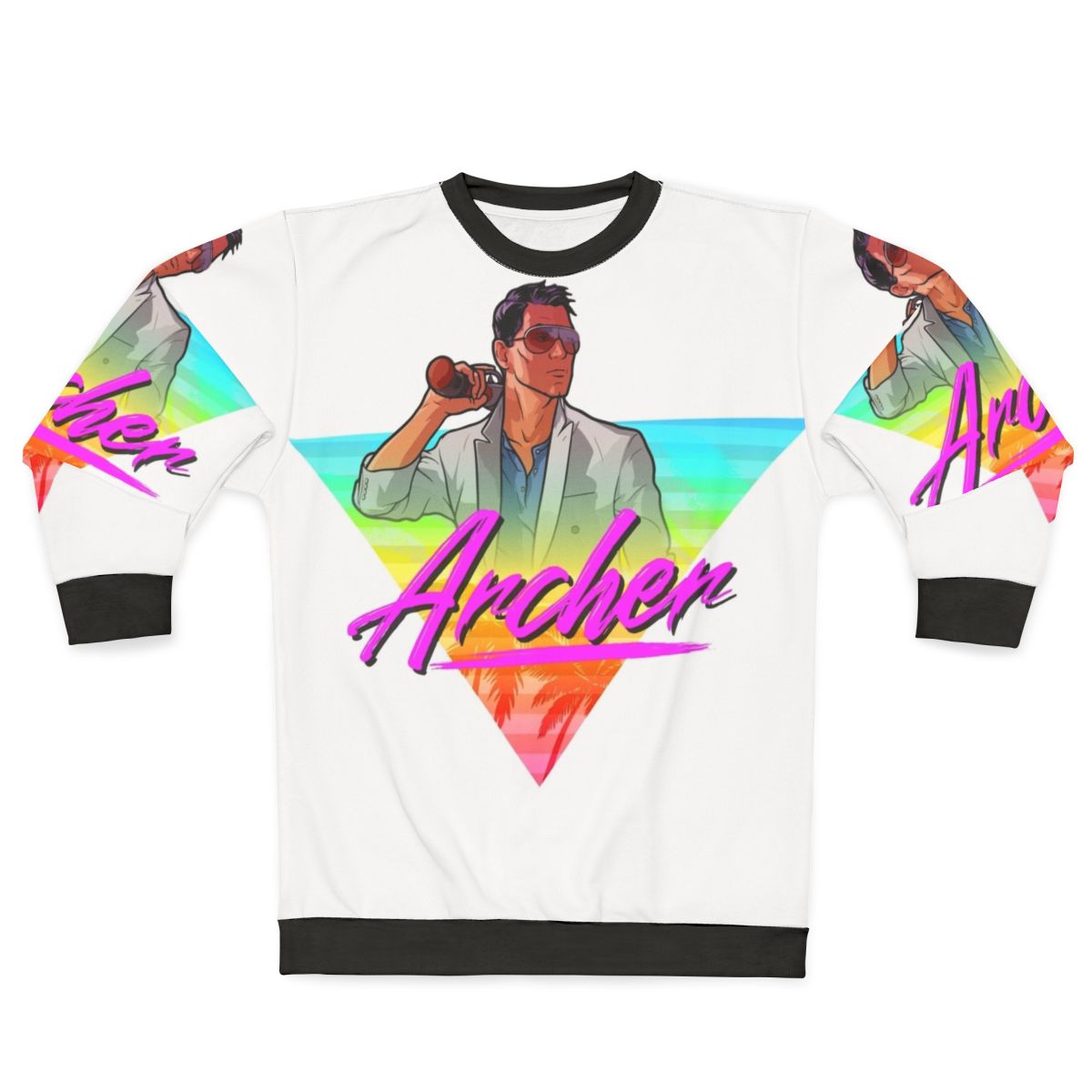 Archer Vice 80s Triangle Design Sweatshirt