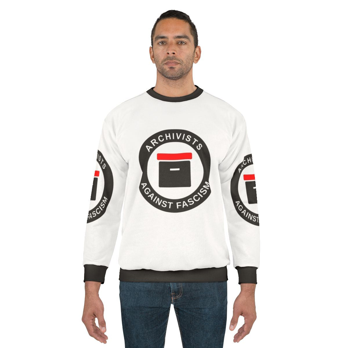 Archivists Against Fascism Sweatshirt featuring antifascist activism design