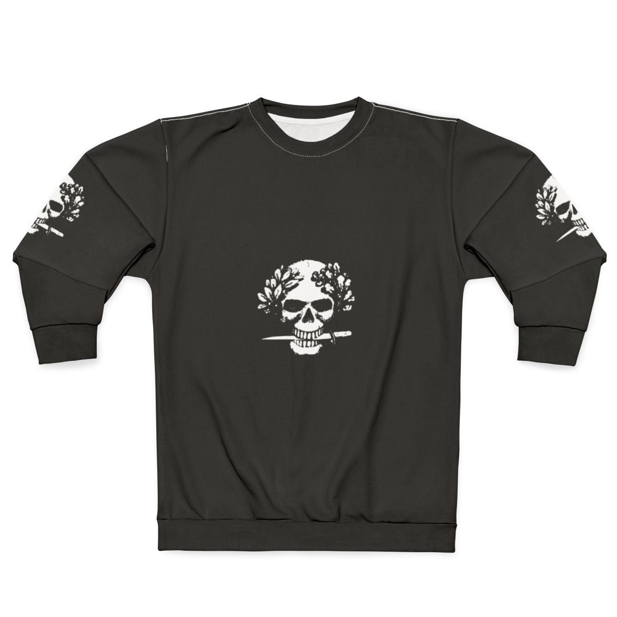 WW1 Italian Arditi Special Forces Sweatshirt with Flag, Skull, and Wreath Design