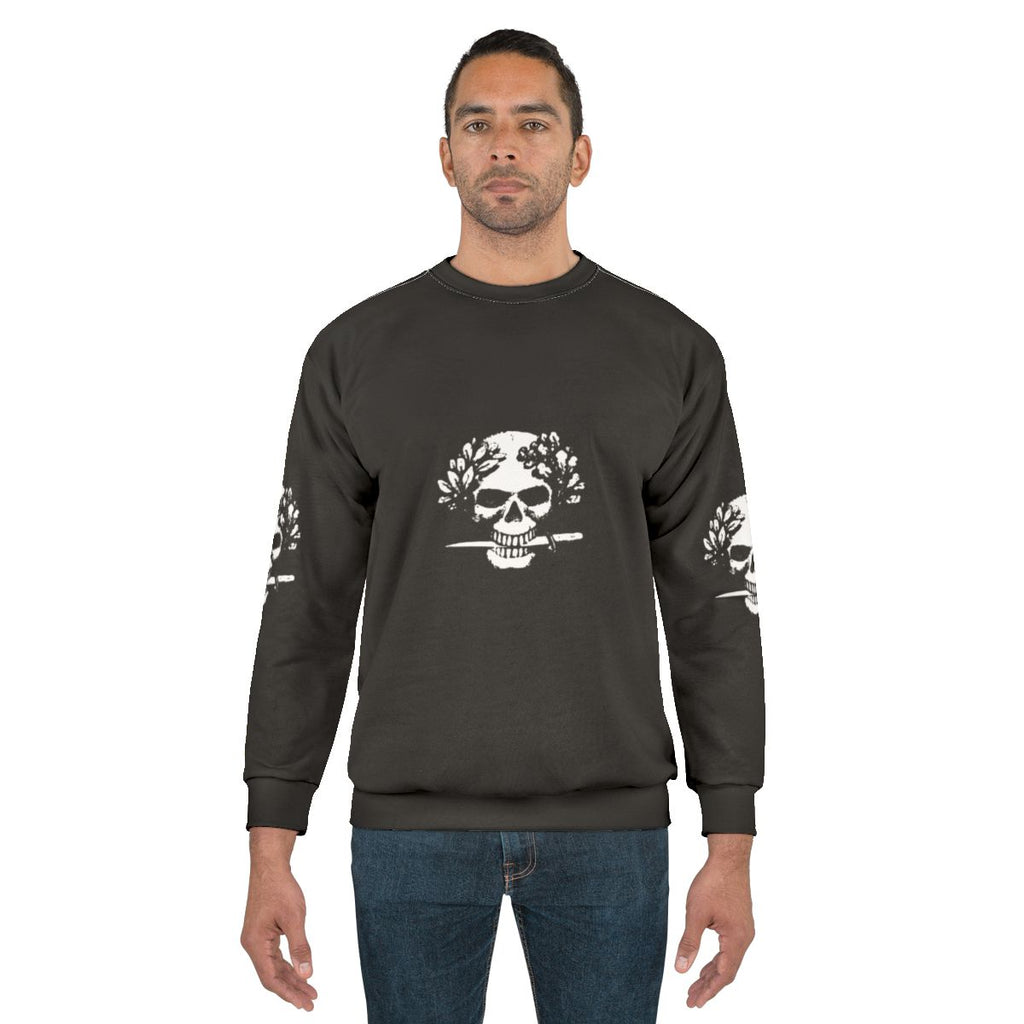 WW1 Italian Arditi Special Forces Sweatshirt with Flag, Skull, and Wreath Design