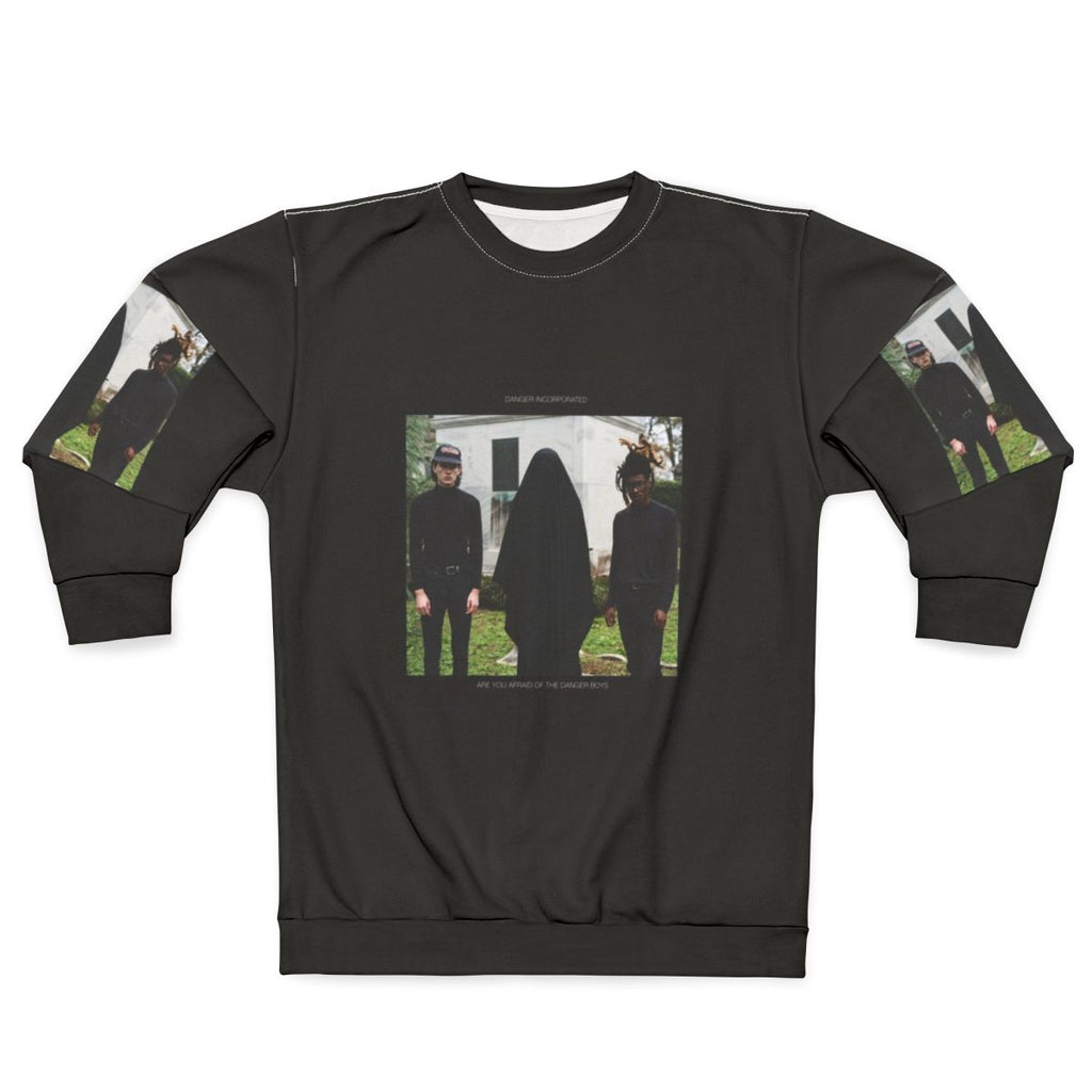 "Danger Boys Sweatshirt featuring 'Are You Afraid of the Danger Boys' cover art"