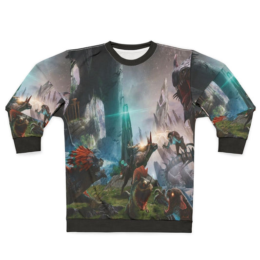 Ark Survival Evolved Dinosaur Fight Sweatshirt
