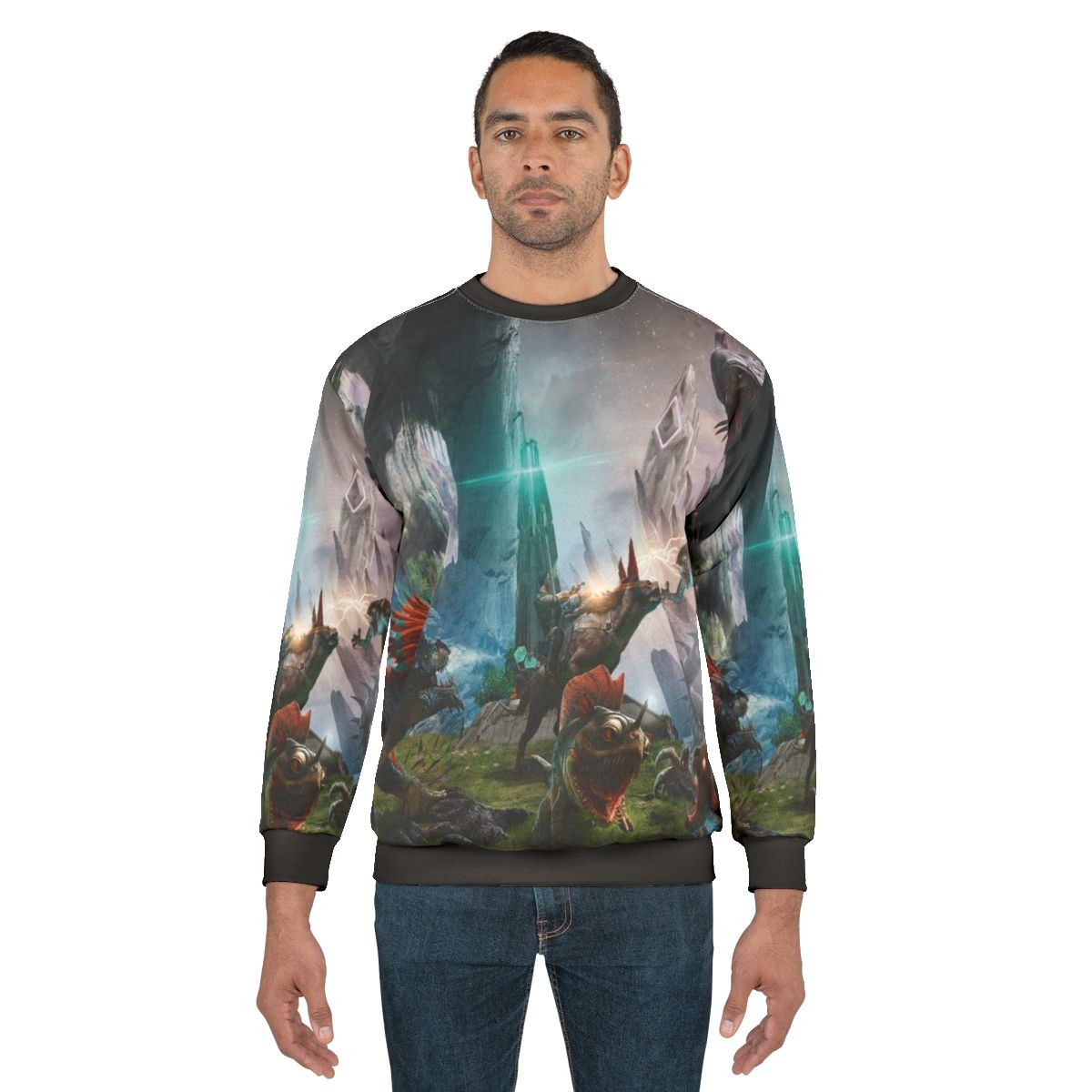 Ark Survival Evolved Dinosaur Fight Sweatshirt