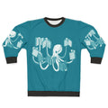 Armed With Knowledge Sweatshirt featuring an octopus or squid with tentacles holding books.