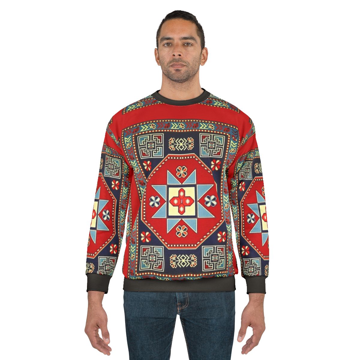 Armenian folk art inspired sweatshirt