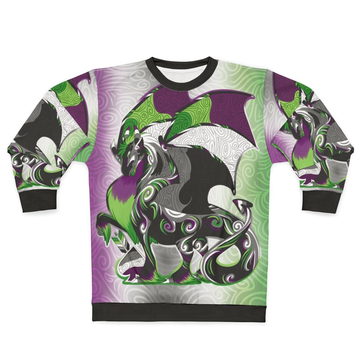Aro Ace Pride Dragon Sweatshirt