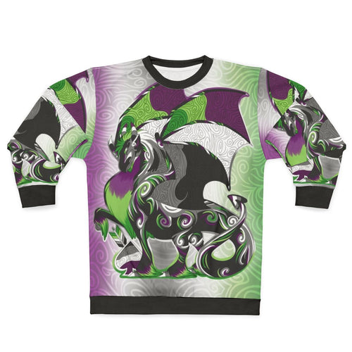 Aro Ace Pride Dragon Sweatshirt