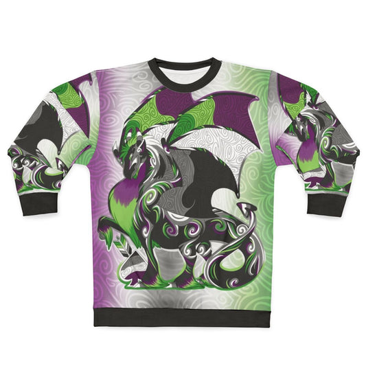 Aro Ace Pride Dragon Sweatshirt