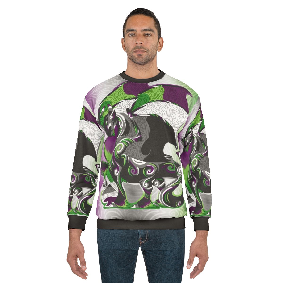 Aro Ace Pride Dragon Sweatshirt