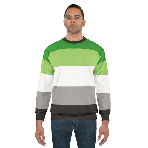 Aromantic Pride Flag Sweatshirt
