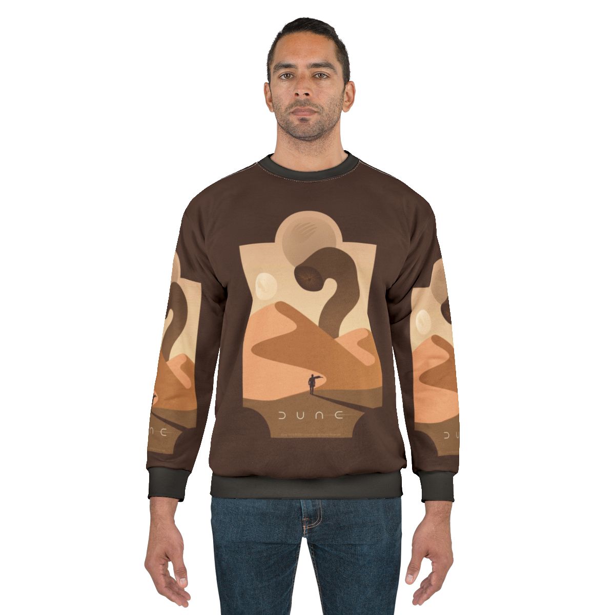 Arrakis Sandworm Sweatshirt featuring the iconic desert worm from the Dune universe