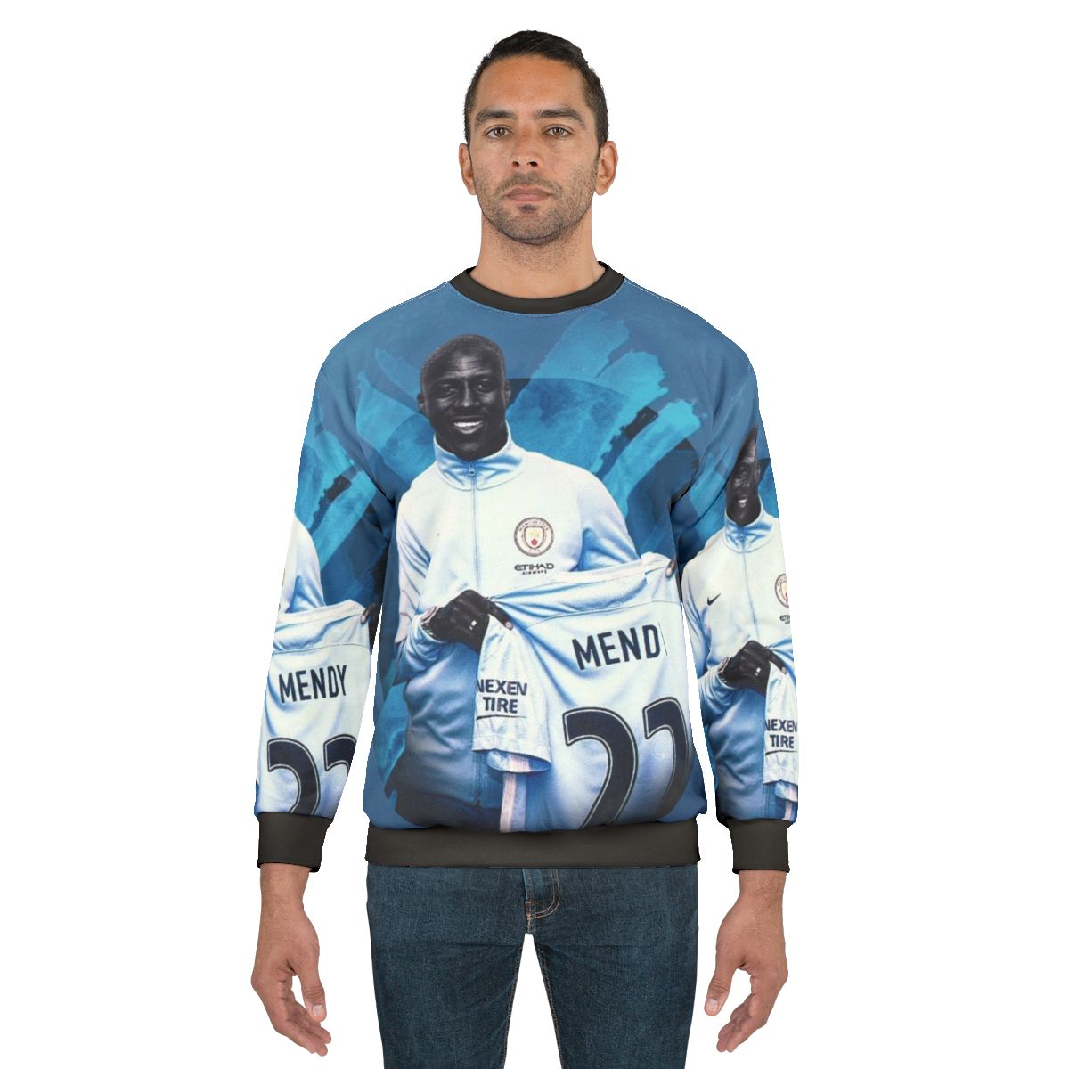 Art Benjamin Mendy Sweatshirt featuring Mendy's Unique Illustration
