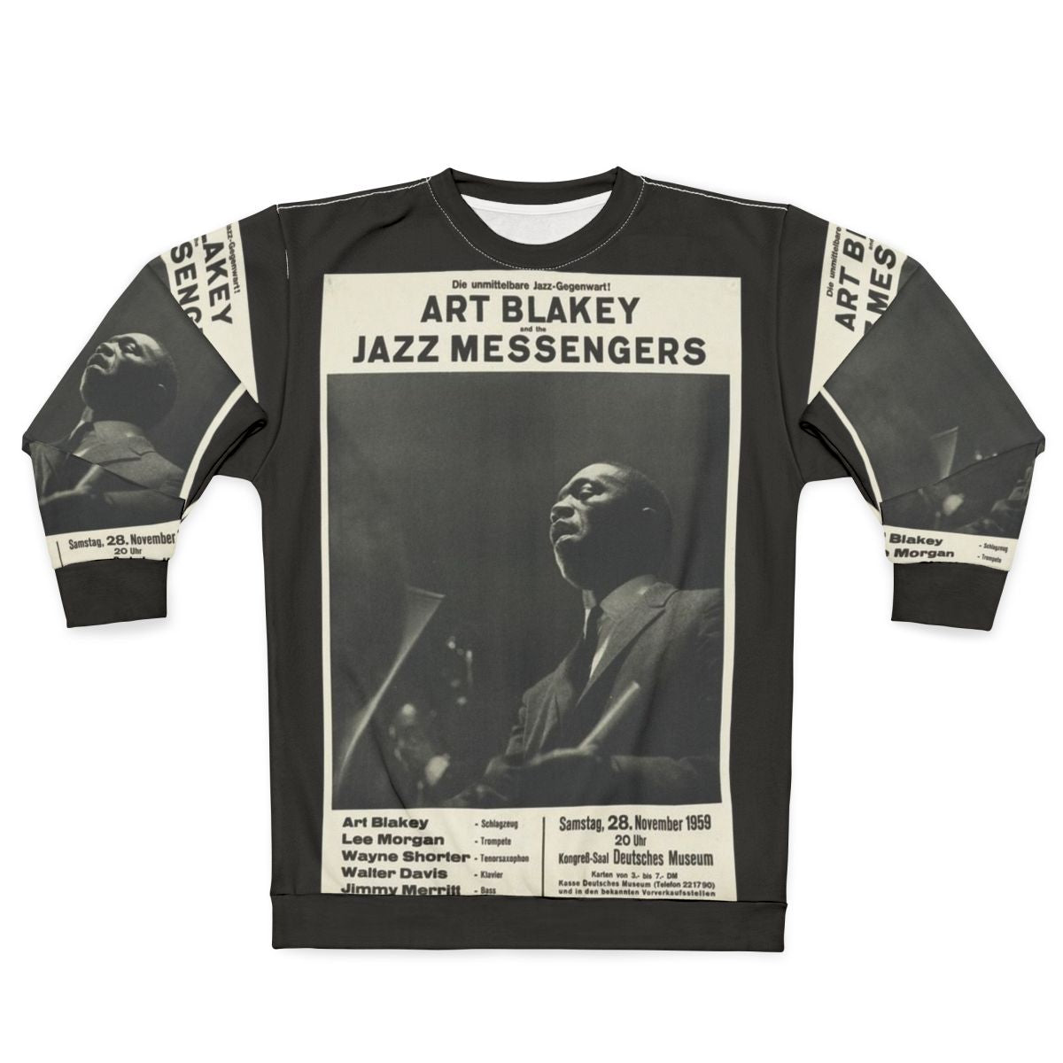 Retro Jazz Sweatshirt featuring Art Blakey and The Jazz Messengers