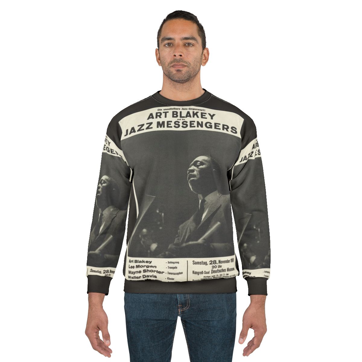 Retro Jazz Sweatshirt featuring Art Blakey and The Jazz Messengers