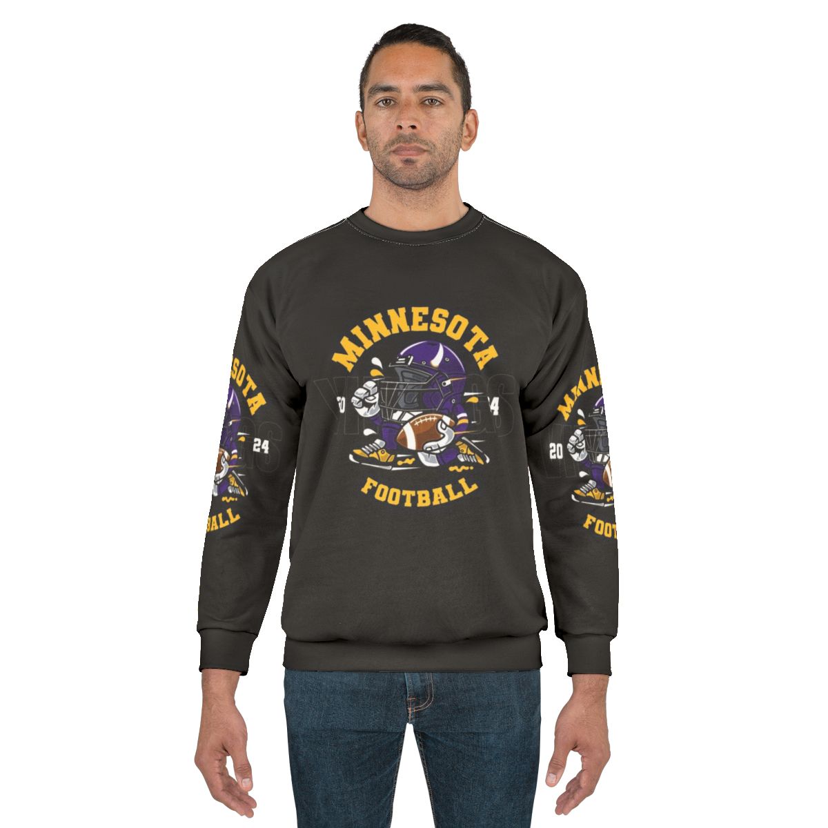 Minnesota Vikings Sweatshirt with Vikings logo and 'SKOL' text