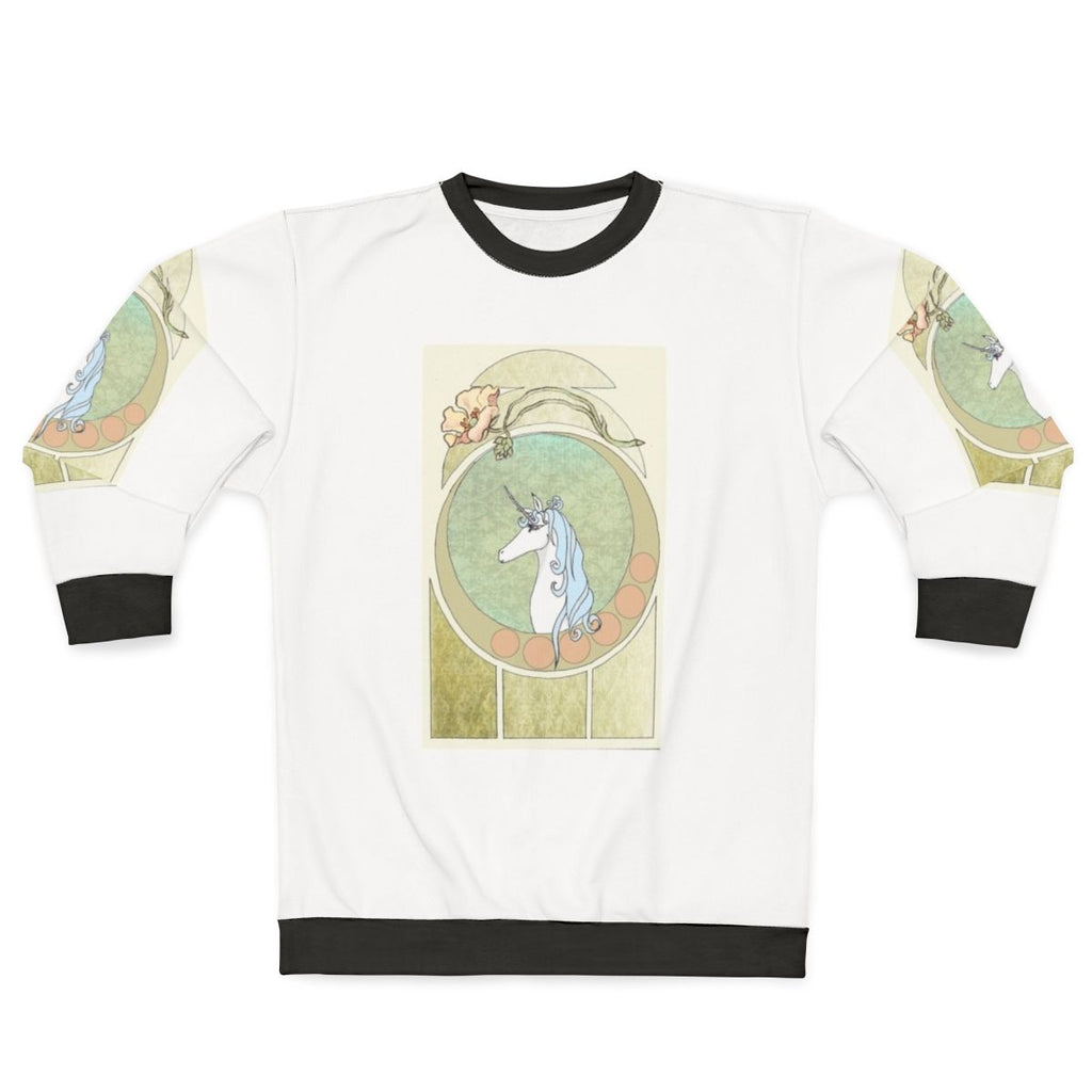 Art Nouveau The Last Unicorn Fantasy Sweatshirt
