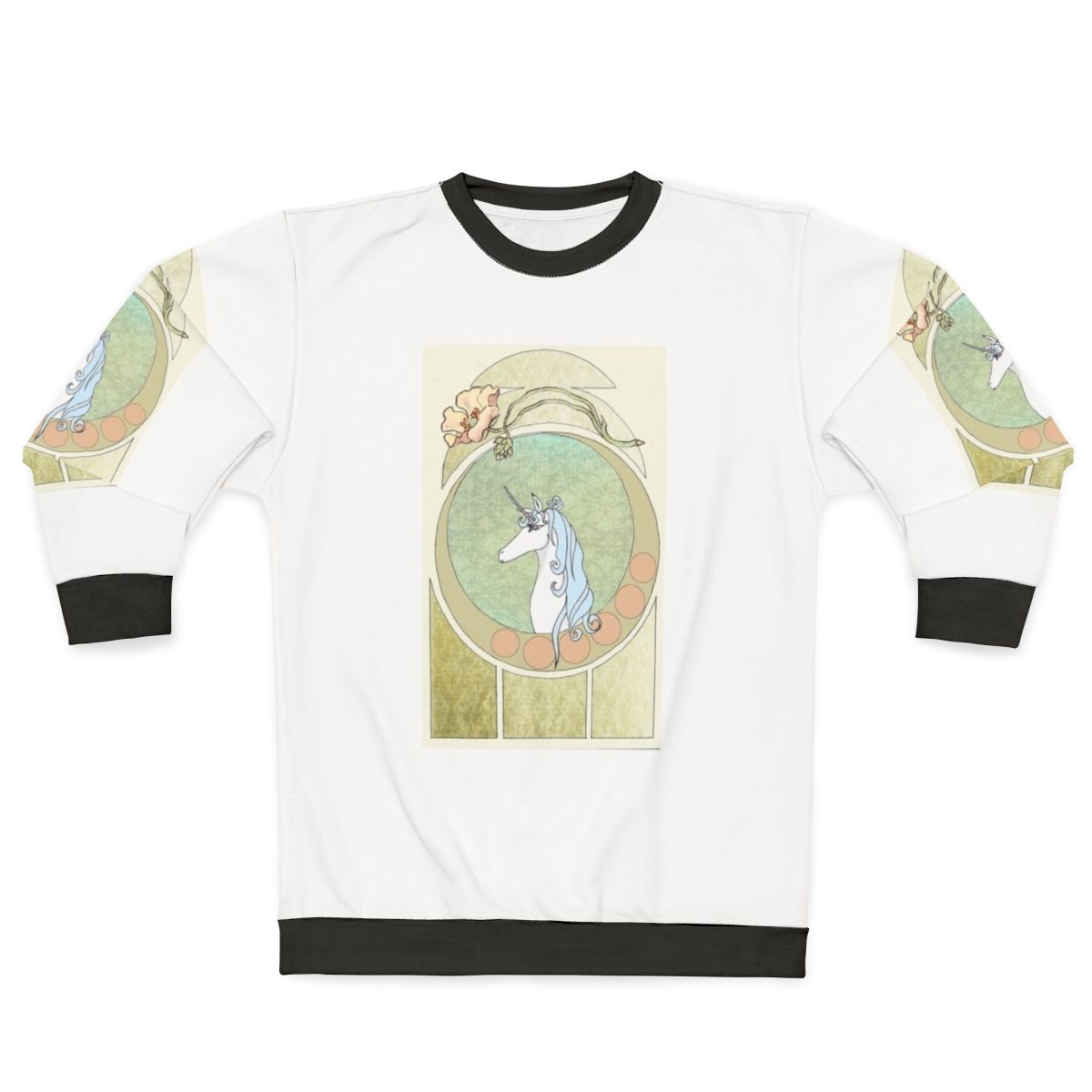 Art Nouveau The Last Unicorn Fantasy Sweatshirt