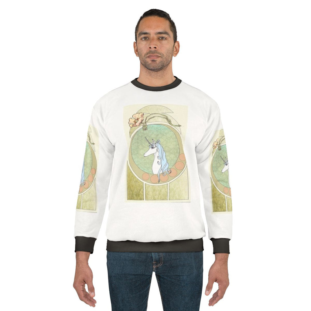 Art Nouveau The Last Unicorn Fantasy Sweatshirt