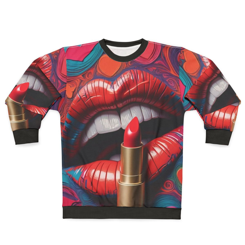 Art of Lipstick Graphic Sweatshirt
