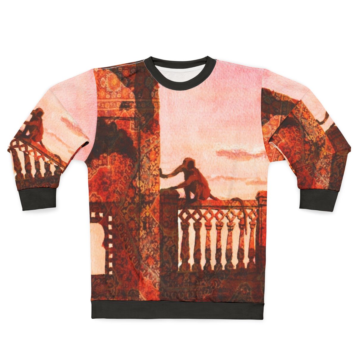 Artic Monkeys Macacos Watercolor Animal Print Sweatshirt