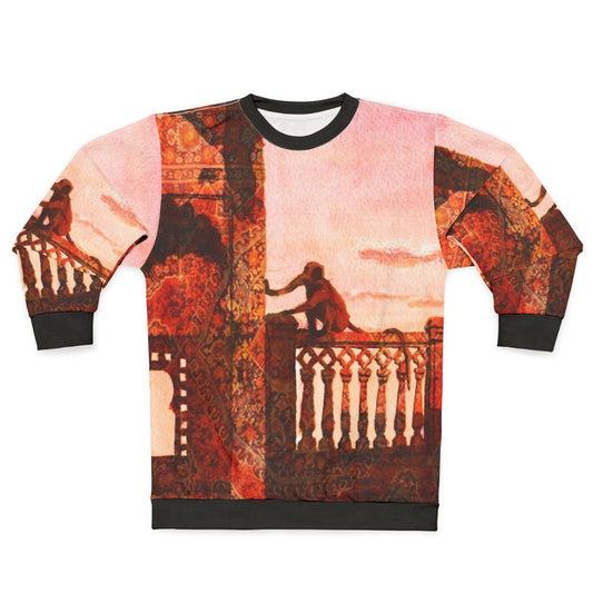 Artic Monkeys Macacos Watercolor Animal Print Sweatshirt
