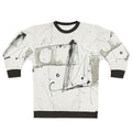 Colorful abstract art sweatshirt with Gene Davis design