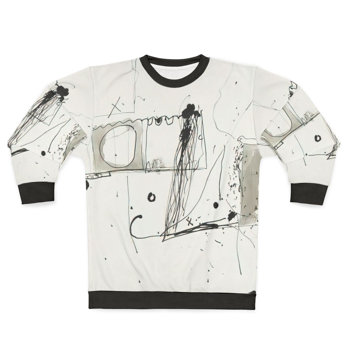 Colorful abstract art sweatshirt with Gene Davis design