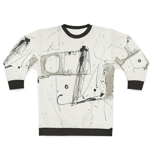 Colorful abstract art sweatshirt with Gene Davis design