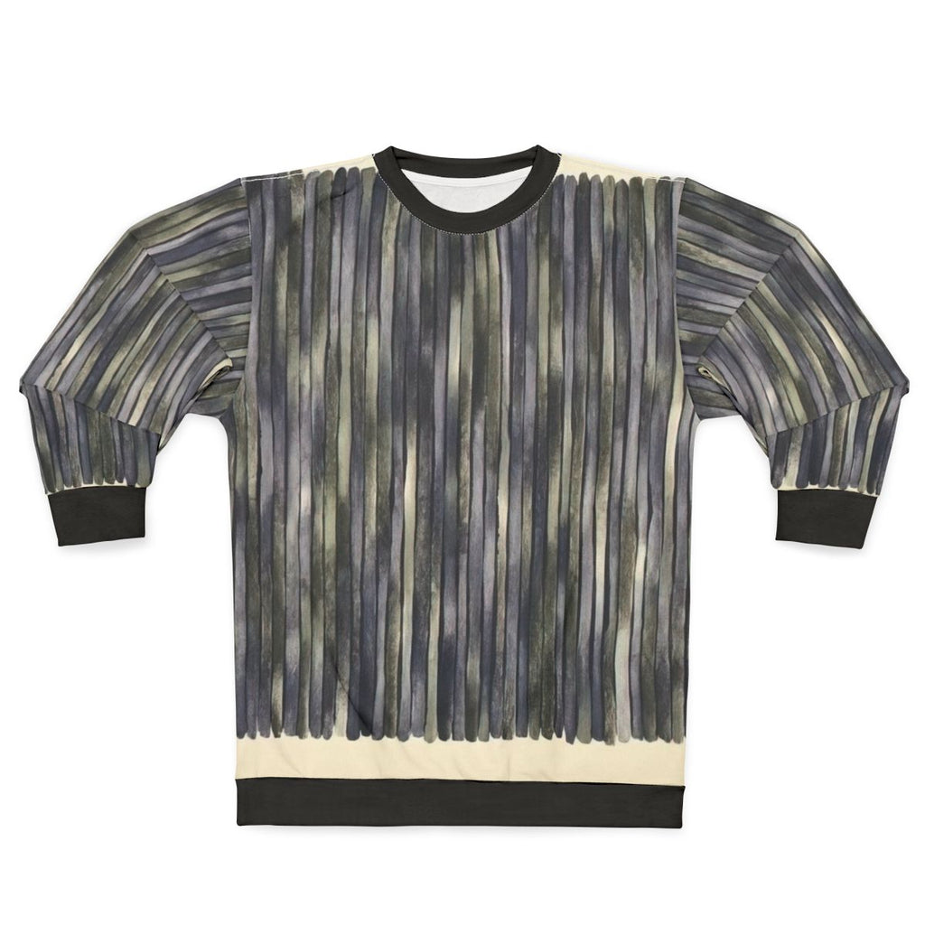 Gene Davis abstract art design on a sweatshirt