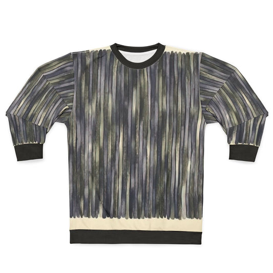 Gene Davis abstract art design on a sweatshirt