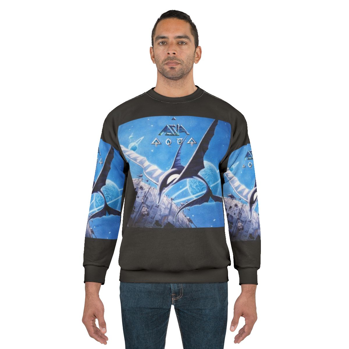 Asia band sweatshirt with album art design