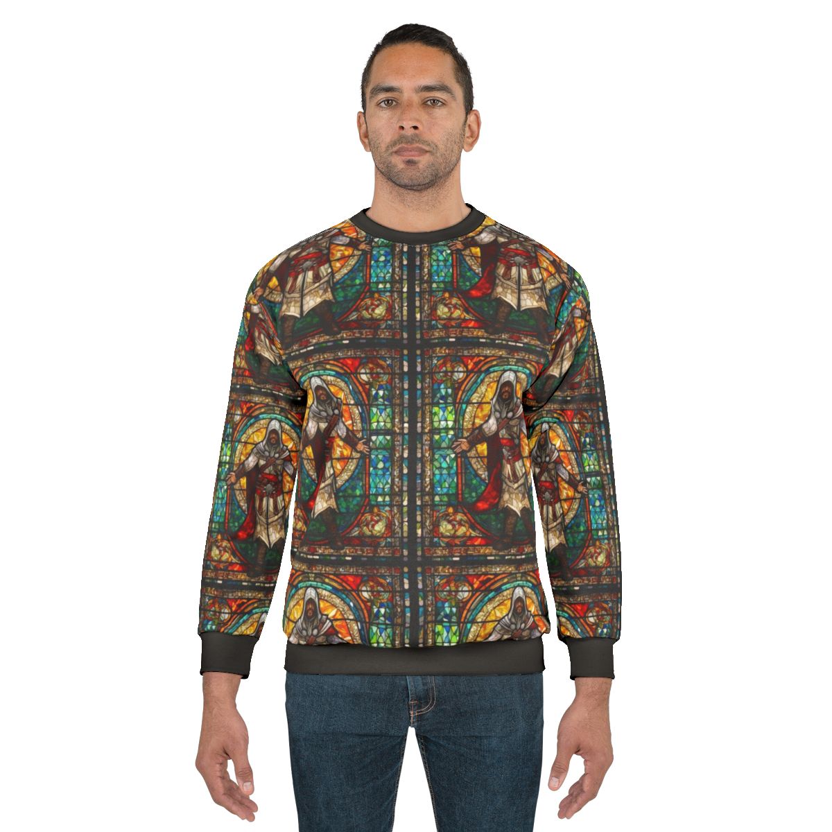Assassin's Creed Stained Glass Mosaic Sweatshirt