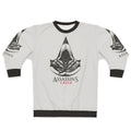 Assassin's Creed character design printed on a cozy sweatshirt