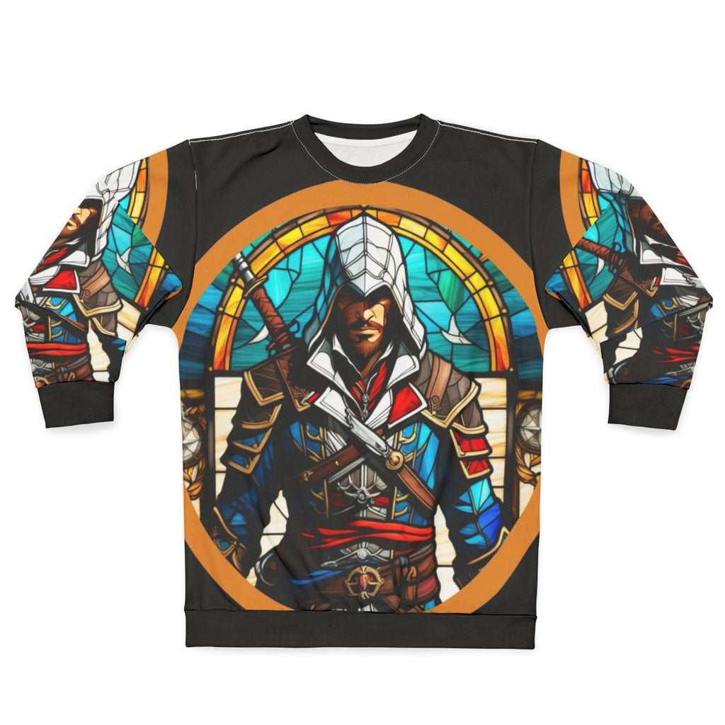 Assassins Creed Edward Kenway Stained Glass Sweatshirt