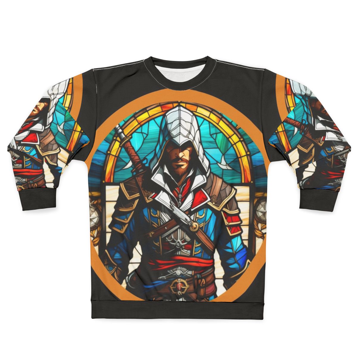 Assassins Creed Edward Kenway Stained Glass Sweatshirt