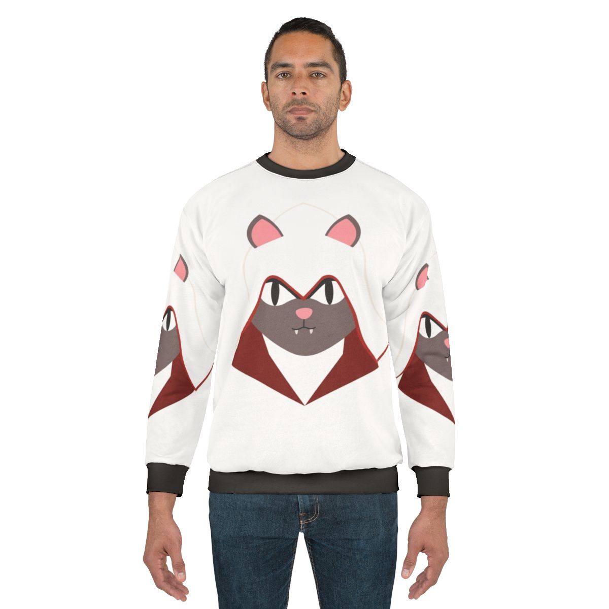 Assassin's Creed Ezio Gray Cat Sweatshirt